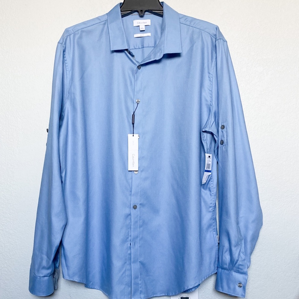 NEW Calvin Klein slim fit dress shirt